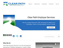 Tablet Screenshot of clearpathemployer.com
